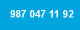 987 047 11 92